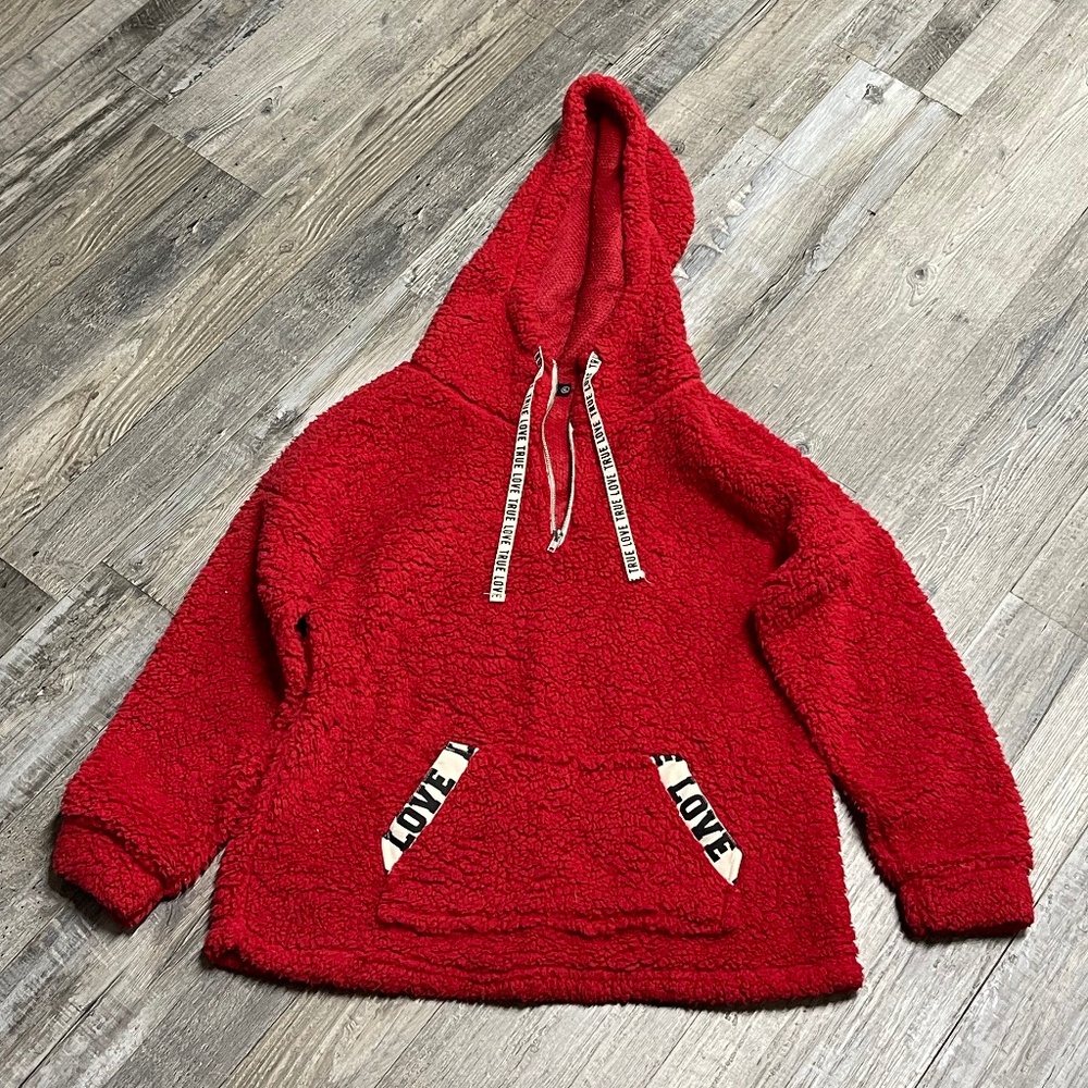 Red Fleece Hoodie